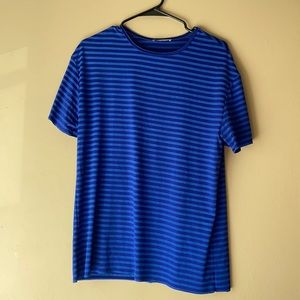 Blue striped shirt